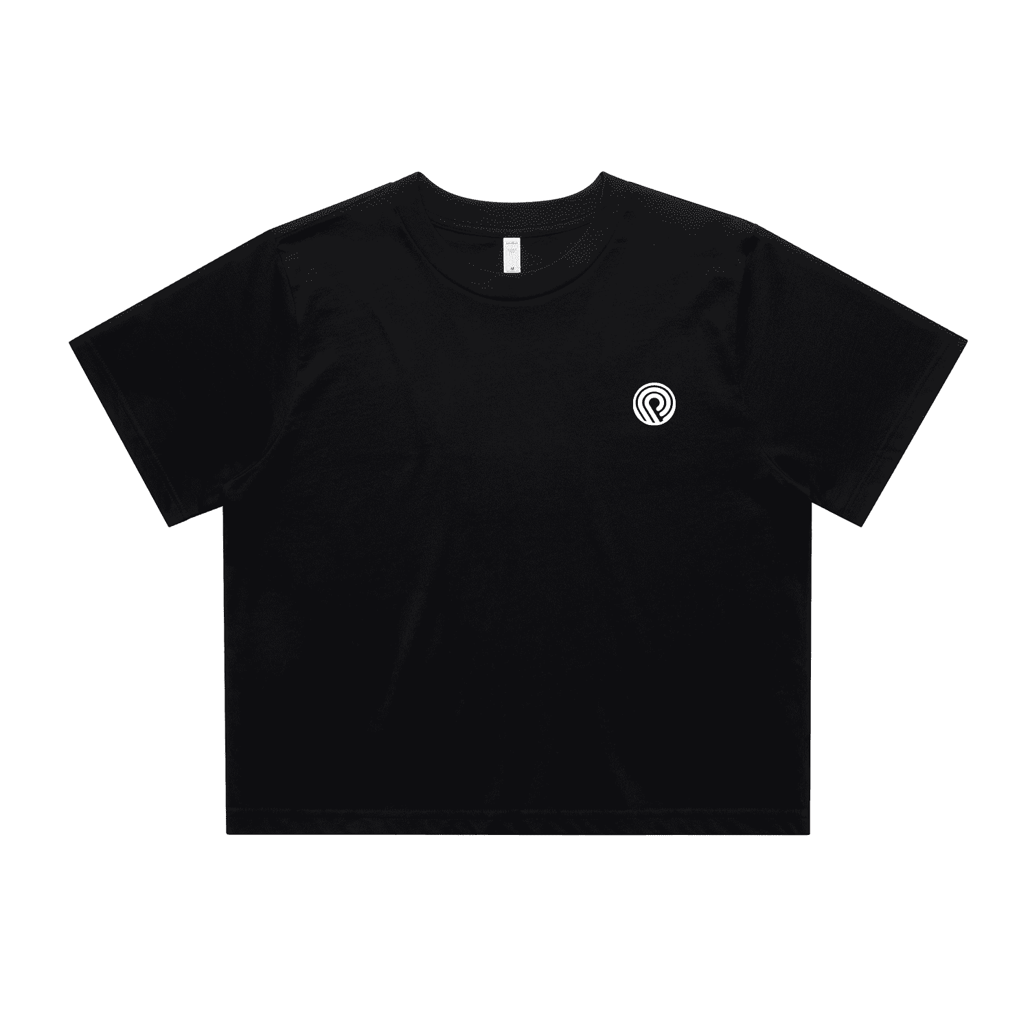 Women's Circle Logo Left Chest Crop Tee